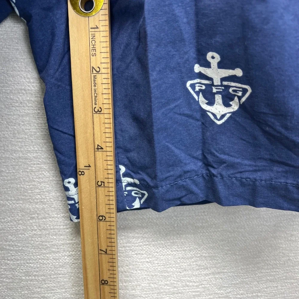 Columbia PFG Fishing Anchor Logo Board‎ Shorts Mens XL Omni-Shade Swim TrunKS